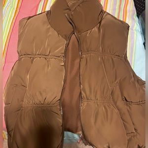 Brown Puffer Vest
